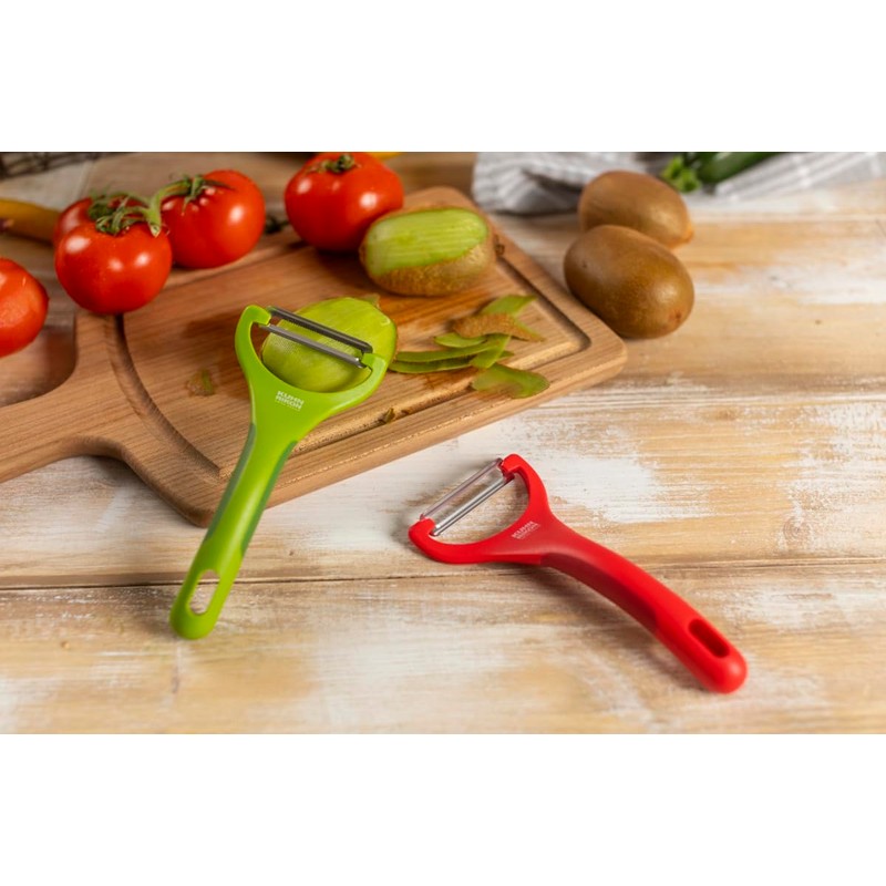 KUHN RIKON Piranha Peeler with Serrated Edge Red