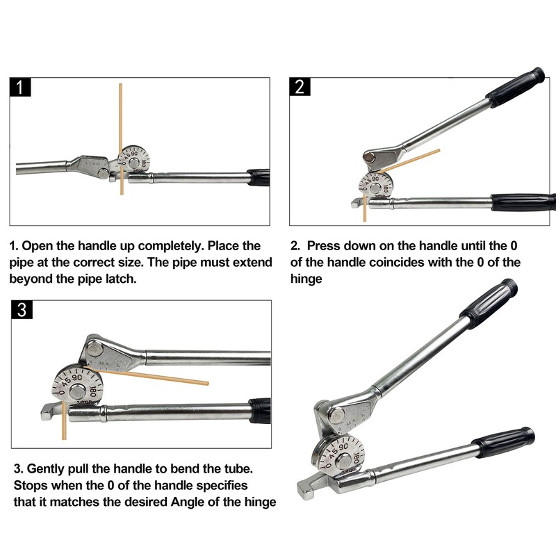 HFS(R) 3/8" OD Tubing Bender Manual Bender 180° HVAC Soft