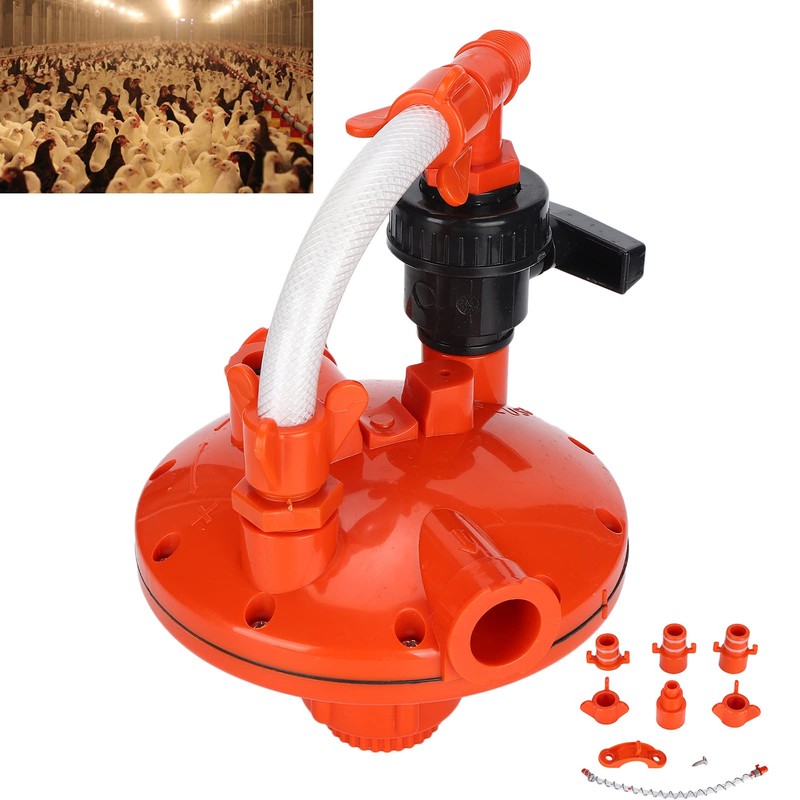 Chicken Water Dispenser Pressure Regulator, 2 Way Recoil Pressure Regulator