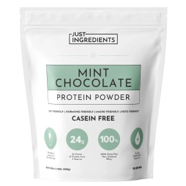 Just Ingredients Protein Powder - Mint Chocolate - 100% Grass Fed 15 Servings