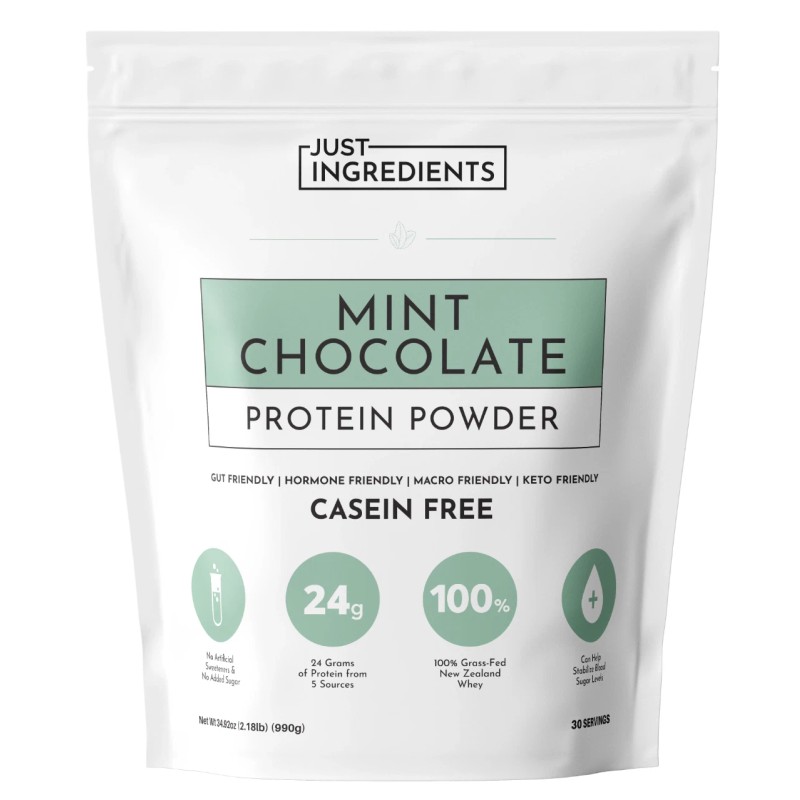 Just Ingredients Protein Powder - Mint Chocolate - 100% Grass