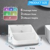 Toothbrush Holder for Bathroom,Detachable for Easy Cleaning Multi-Functional Countertop Storage