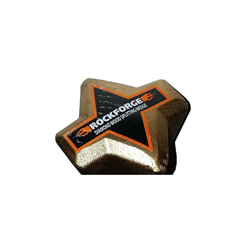 ROCKFORGE Diamond Wood Splitting Wedge Wood Grenade Splitting Wedge