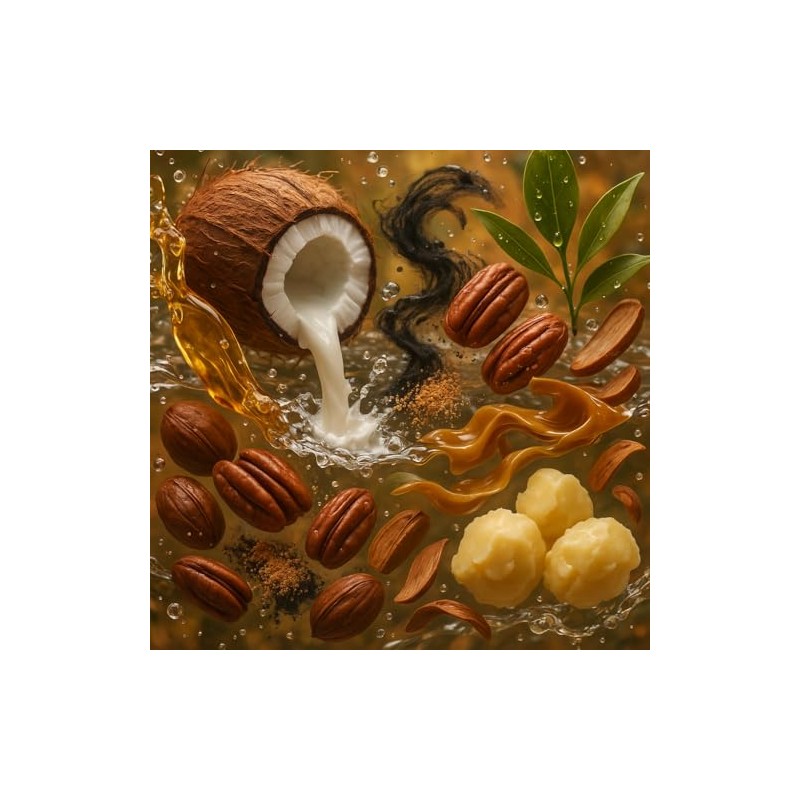Jabón corporal exfoliante con coco y carbón, de African Black