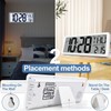 GEELION Atomic Clock with Backlight 15" Digital Wall Clock Battery
