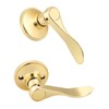 Gobrico 2Pack Wave-Style Closet and Hall Door Locksets Passage Levers