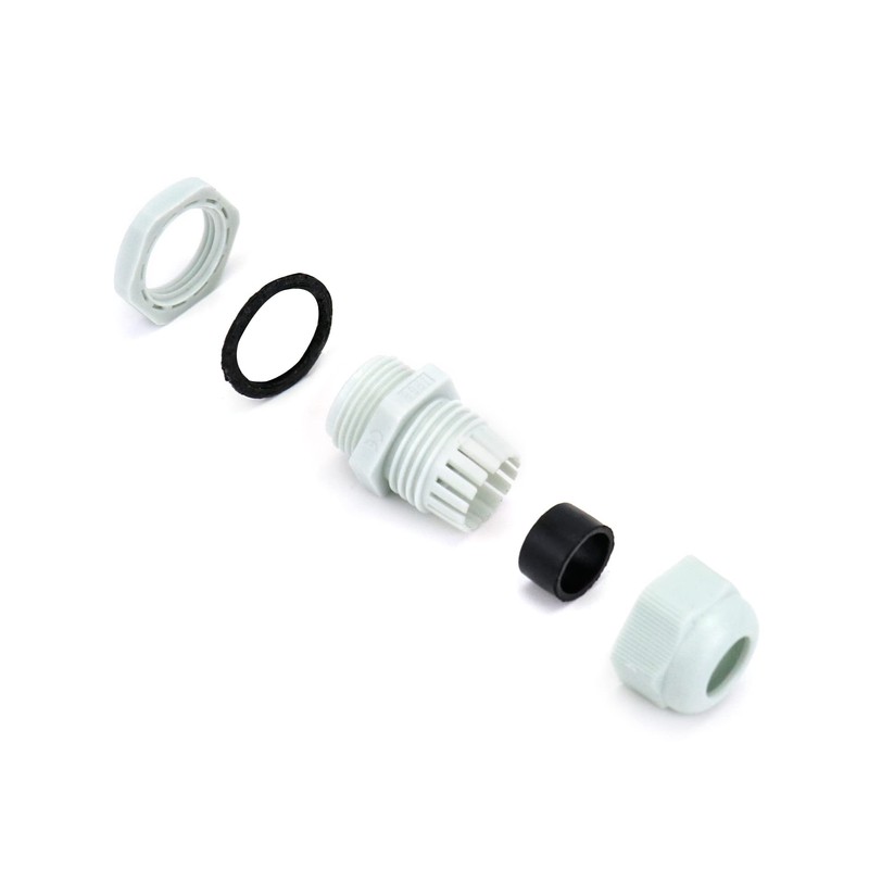 QWORK 20 x Waterproof Plastic Cable Gland Cable Glands M20