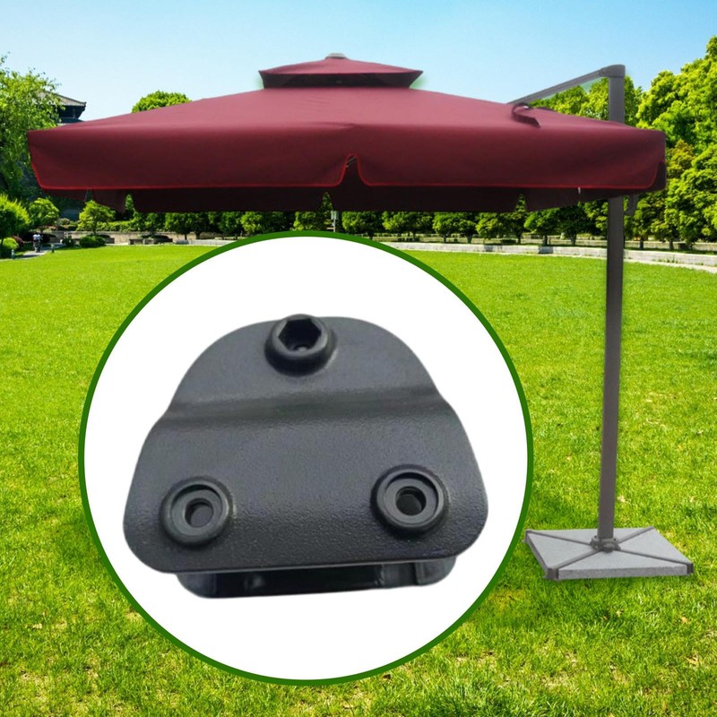 Fenteer Patio Umbrella Large Bracket, Outdoor Parasol Accessory Parasol Attachment