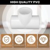 12-Packs 3/4 inch Tee PVC Fitting 3 Way Furniture Grade