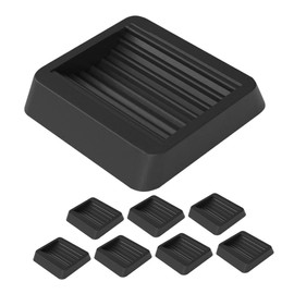 Operitacx 8pcs Non Slip Rubber Furniture Pads Durable Caster Cups for Chair Legs Floor Protector for Hardwood Tile Gripper Stopper Compatibility Slip Design