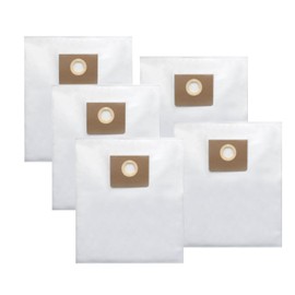 31345061010 Filter Bag for Fein Turbo I Vacuums, Replacement Dust Bags for Turbo 1 Vacuum, Tear-Resistant Non-woven Vacuum Filter Bag 2-3 Times More Capacity, Filter Bag for Dustex 25L Model, 5 Pack