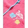 Playshoes Unisex Children's Terrycloth Bathrobe/Dressing Gown, flamingo