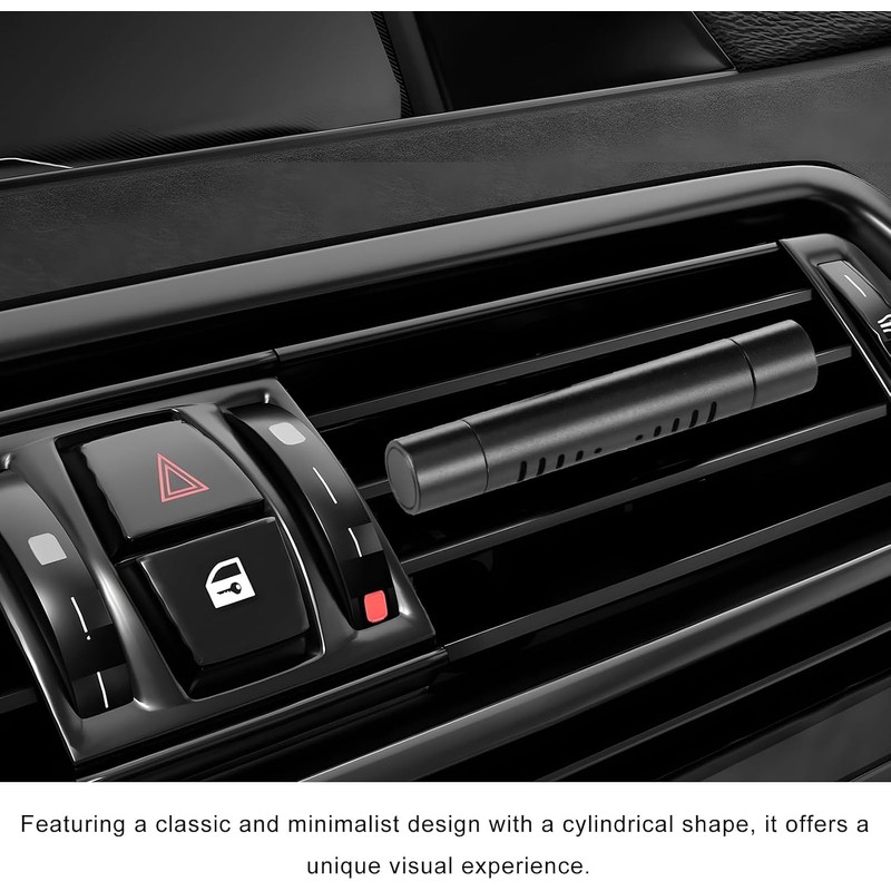 2 PCS Car Air Freshener Diffuser Vent Clips, Refillable Cylindrical