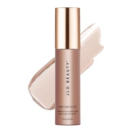 JLO BEAUTY Resaltador de maquillaje y bronceador para cara y cuerpo, potenciador líquido de la tez, gotas luminosas de imprimación iluminadora con vit