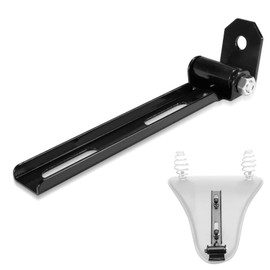PSLER Motorcycle Universal Solo Seat Mounting Front Bar with Swivel Bracket for Bobbers & Choppers, Black