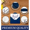 28utterfly Heavy Duty Thank You Cards with Envelopes,50 PK- Blue