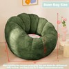 IEVENW Pumpkin Bean Bag Sofa Chair for Adult, Beanbag Couch