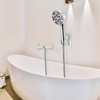 Tub Spout with Diverter, High Pressure 8 Settings Hand Held