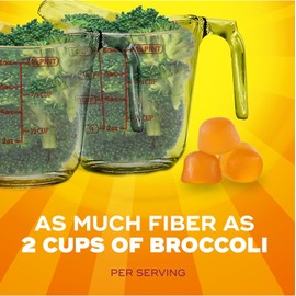 Metamucil Fiber Gummies for Adults, No Sugar Added Orange Flavor, 5g Prebiotic Plant Based Fiber Supplement Blend, 120 Count