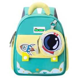 Makukke Lässig Children's Backpack for Ages 2 and Above 6 Litres - Backpack Girls & Nursery Backpack Boys - Nursery Travel Backpack Hiking Backpack Children's Backpack with Chest Strap, Green with