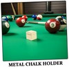 OHPHCALL Chalk Cube Holder: Metal Billiards Chalk Holder for Pool