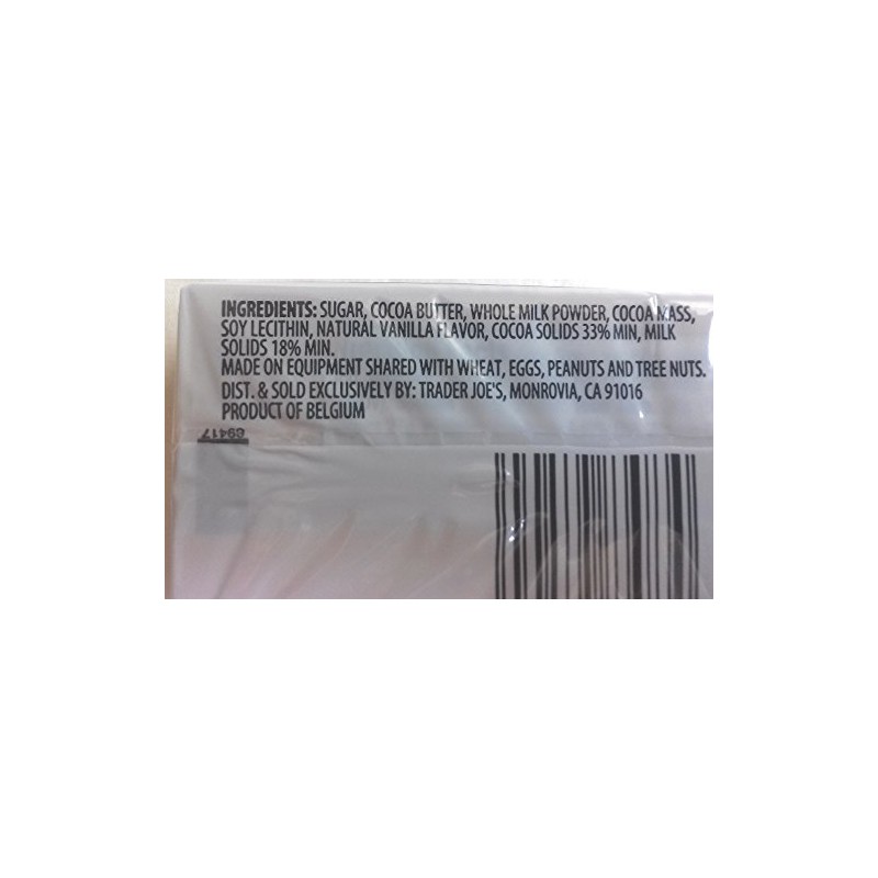 NEW (9) Trader Joe's Milk Chocolate Candy Bars NO ARTIFICIAL