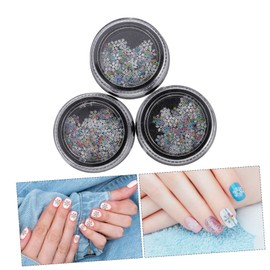 BIUDECO Colorful Snowflake Nail Art Sequins of Glitter Flakes for Manicure for Parties Christmas and Themed Celebrations