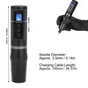 Cordless Tattoo Pen Machine Aluminum Alloy Frame Digital Display High