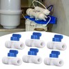 10Pcs Inline Shut Off Ball Valve 3/8in OD Plastic Quick
