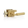 1 Pack Champagne Bronze Door Handle Square Doorknob with Lever