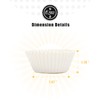 qiqee White 500pcs Cupcake Liners Muffin Linner No Smell, Food
