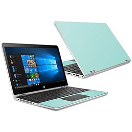 MightySkins Skin Compatible with HP Pavilion x360 15.6" (2018) - Solid Seafoam | Protective, Durable, and Unique Vinyl Decal wrap Cover | Easy to Apply, Remove, and Change Styles | Made in The USA