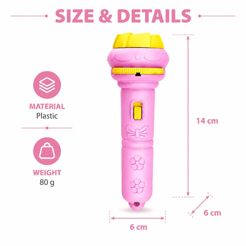 Kids Animal Projector Flashlight for Bedtime Play – Focusable Story