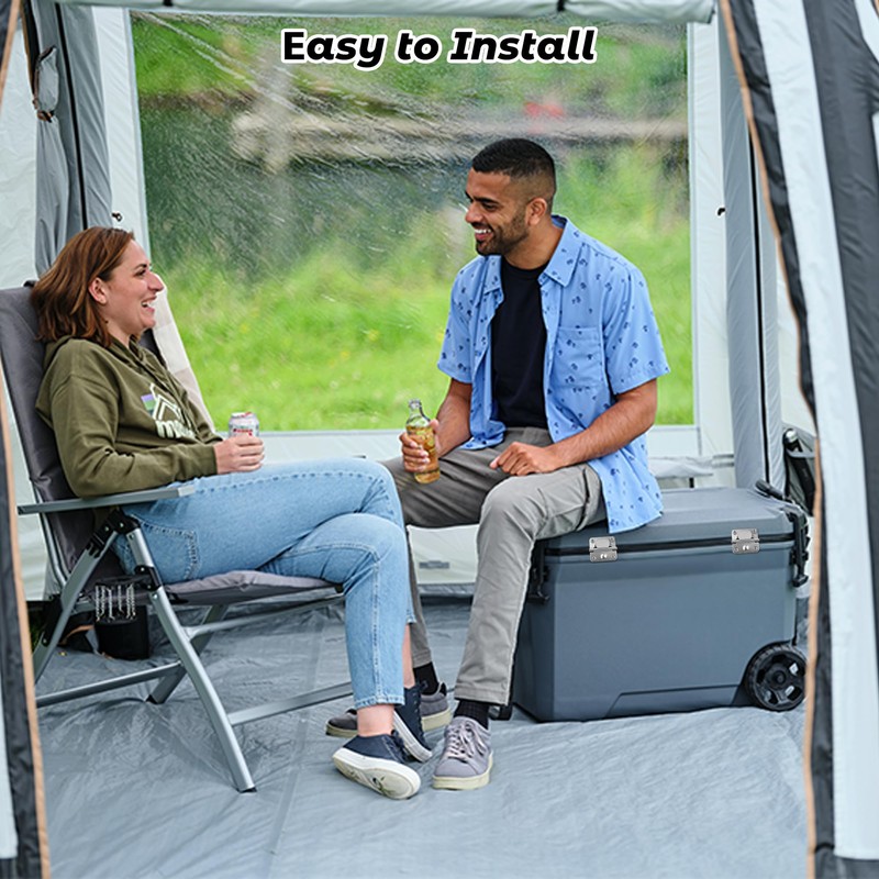 4PCS Cooler Hinge for Coleman, Stainless Steel Hinges Replacement with