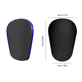 Deepflair 4 Pairs Soccer Shin Guards Mini Shin Guards Shin Pads Protective Guards Soccer Miniature for Boys Girls (4.7inx3in)