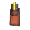 TOURBON Chest Pocket Pen Holder Genuine Leather Guard Tool Pen