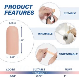 Silicone Finger Protectors - Comfortable & Durable Relief Sleeves