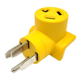 Parkworld 62855 NEMA 14-50P to 10-30R One Piece Compact Adapter RV to Dryer Adaptor Output 30amp 250Volt