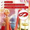 Nuogo 6 Pcs Velvet Stanchion Rope Red Carpet Party Decorations