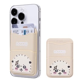 [Hami] iFace Chiikawa MagSynq Card Wallet Compatible with MagSafe (Sea Otter) [Card Case, Slim Wallet, Holds 2 Cards, MagSafe Compatible Wallet, Built-in Magnetic and Radio Prevention Sheet, Mini