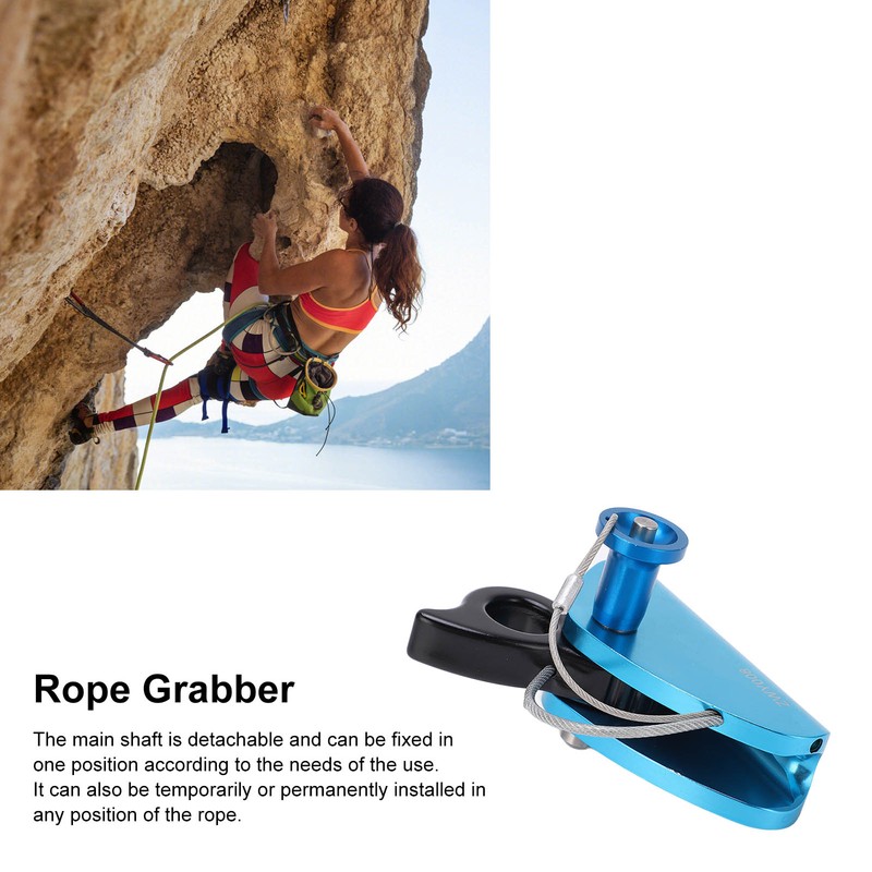 Self Locking Rope Grab Rock Climbing Rope Safety Grab for