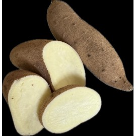 Unknown Fresh White Sweet Potatoes Yams - White Flesh - By The Pound - USA Produce Yam - 4 Pounds