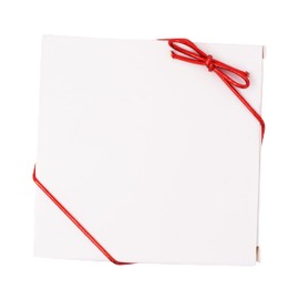 Mandala Crafts 6 Inches Red Stretch Loops with Pre-Tied Bows from Elastic Ribbon - Metallic String Elastic Bows for Gift Boxes Tags Gift Wrapping Pack of 100