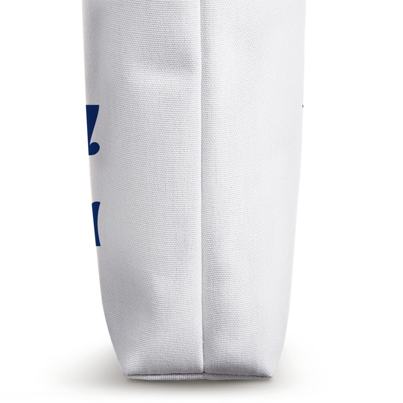 Louvre Museum Paris Navy Blue Print Tote Bag