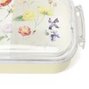 Francfranc Franc Lunch Box Lock, Clear, Multi Flower