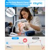 eSynic Desktop Magnifying Glass with Light-Rechargeable 800mAh LED Magnifier –