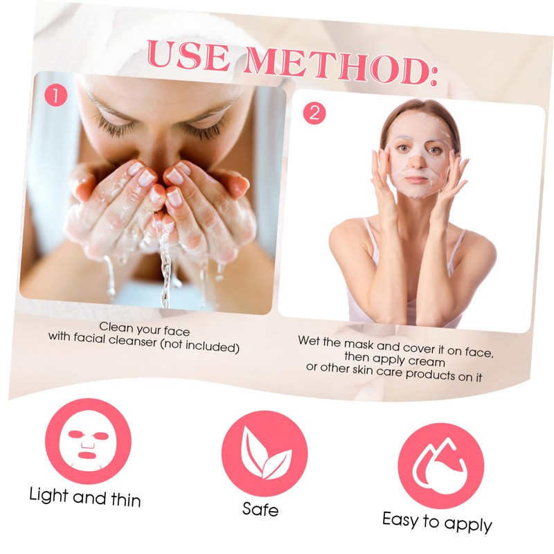 FRCOLOR 100PCS Face Mask Sheet for DIY Skin Care, Disposable