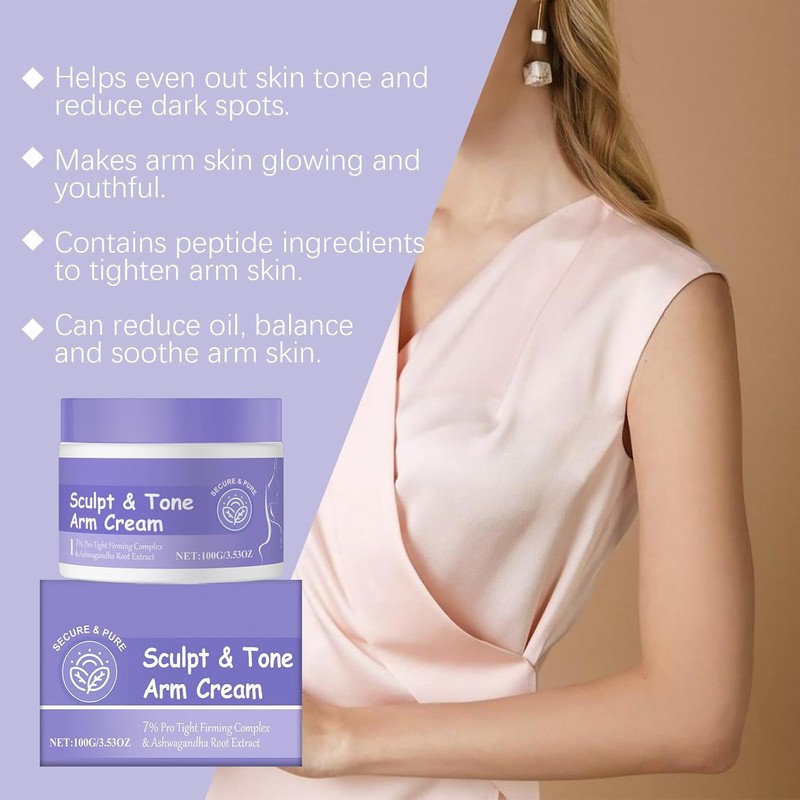 100g Crema Reafirmante para Brazos, Efecto Lifting, Tratamiento para Piel