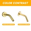YASFEL Brushed Gold Shower Arm 6" Shower Extension Arm Pipe