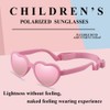 FBHLZ Baby Heart Polarized Sunglasses Toddler Flexible Bendable Sunglasses with
